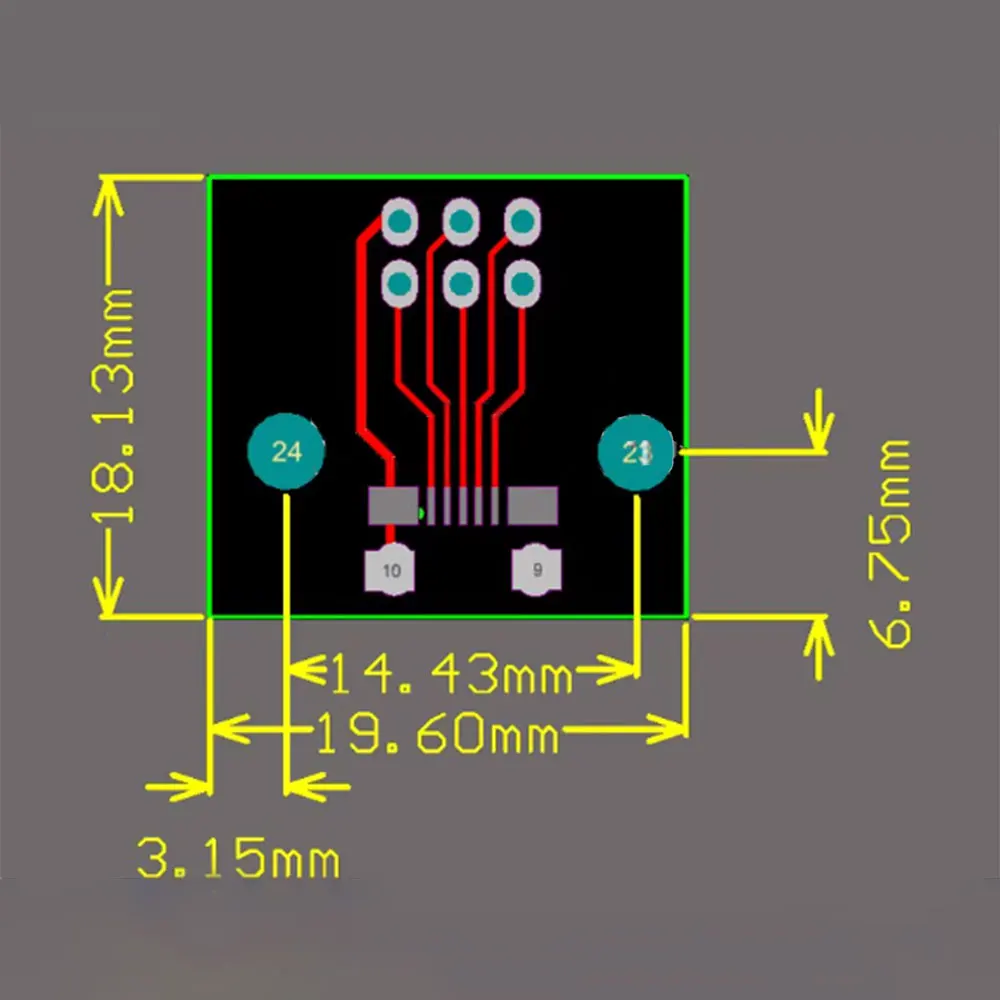2-50Pcs Micro USB 5Pin female test board data cable test board with soldered socket