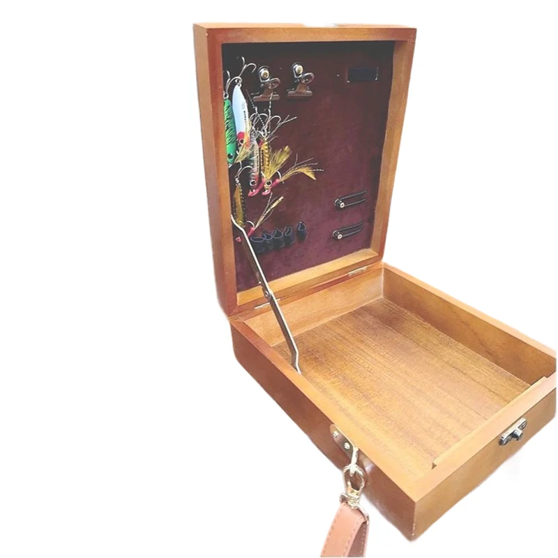 ヴィンテージ木製アーティストスケッチボックス - ポータブルクロスボディバッグ、ハンドバッグ絵画ツールキットバッグ - 画家、作家へのユニークなギフト