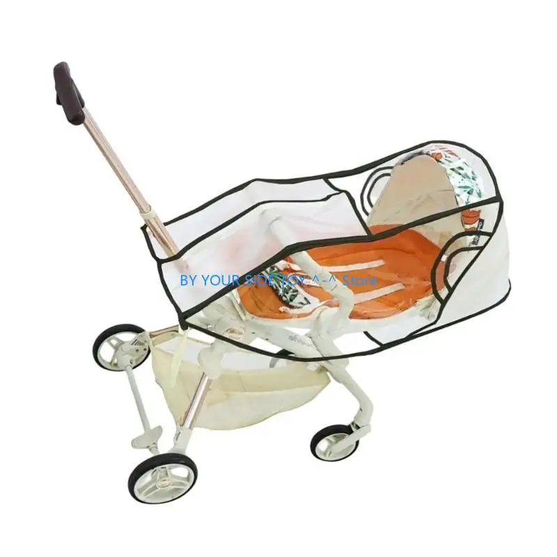 Baby Strollers Rain Cover Full Wrap Strollers Case Protector Windproof for Pram U6XE