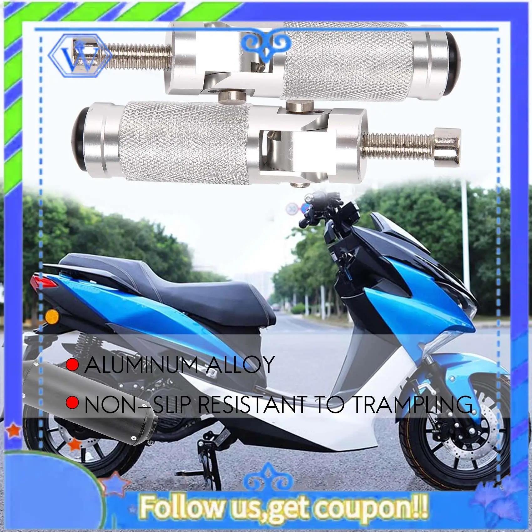 

M46K-Универсальный мотоцикл, задняя педаль, складные подножки, подножки, подножки, колышки