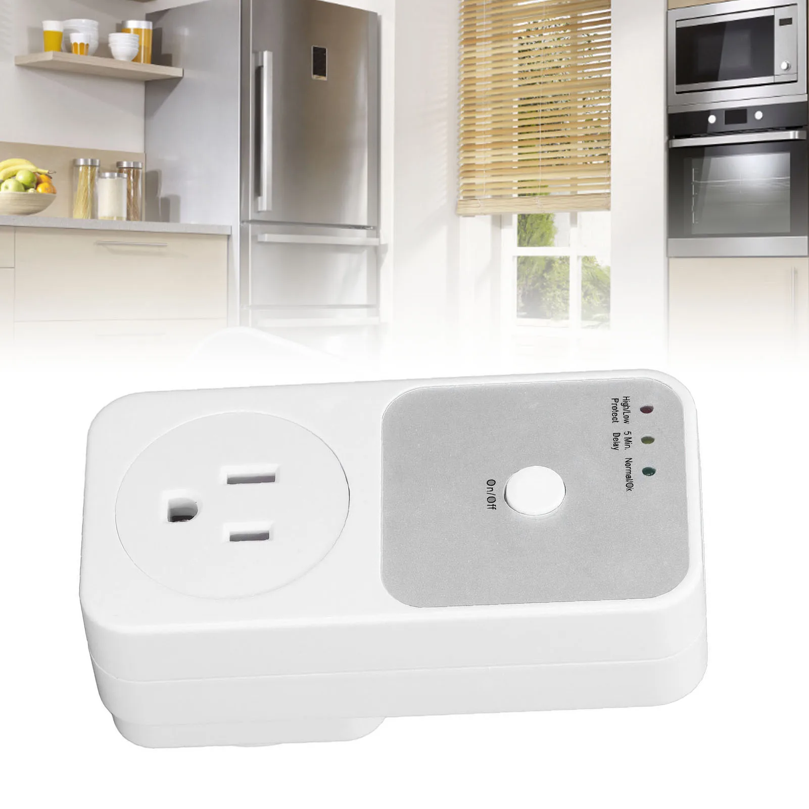 Voltage Protector Relay  Socket Multifunctional for Refrigerator Home Appliance US Plug 120V Voltage Protector Socket
