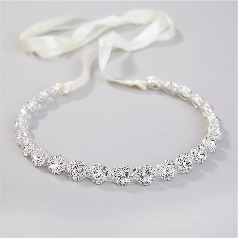 

Повязка на голову со стразами, украшение для волос, хрустальный свадебный головной убор, свадебная повязка для волос, украшение для волос для невест и подружек невесты