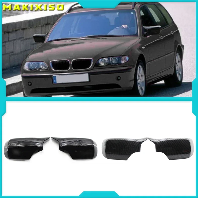 

Car Side Door Rearview Side Mirror Cover Cap for BMW E46 316i 318i 318d 320d 320i 323i 325i 328i 330d 330i 330xi 1998-2005 ABS