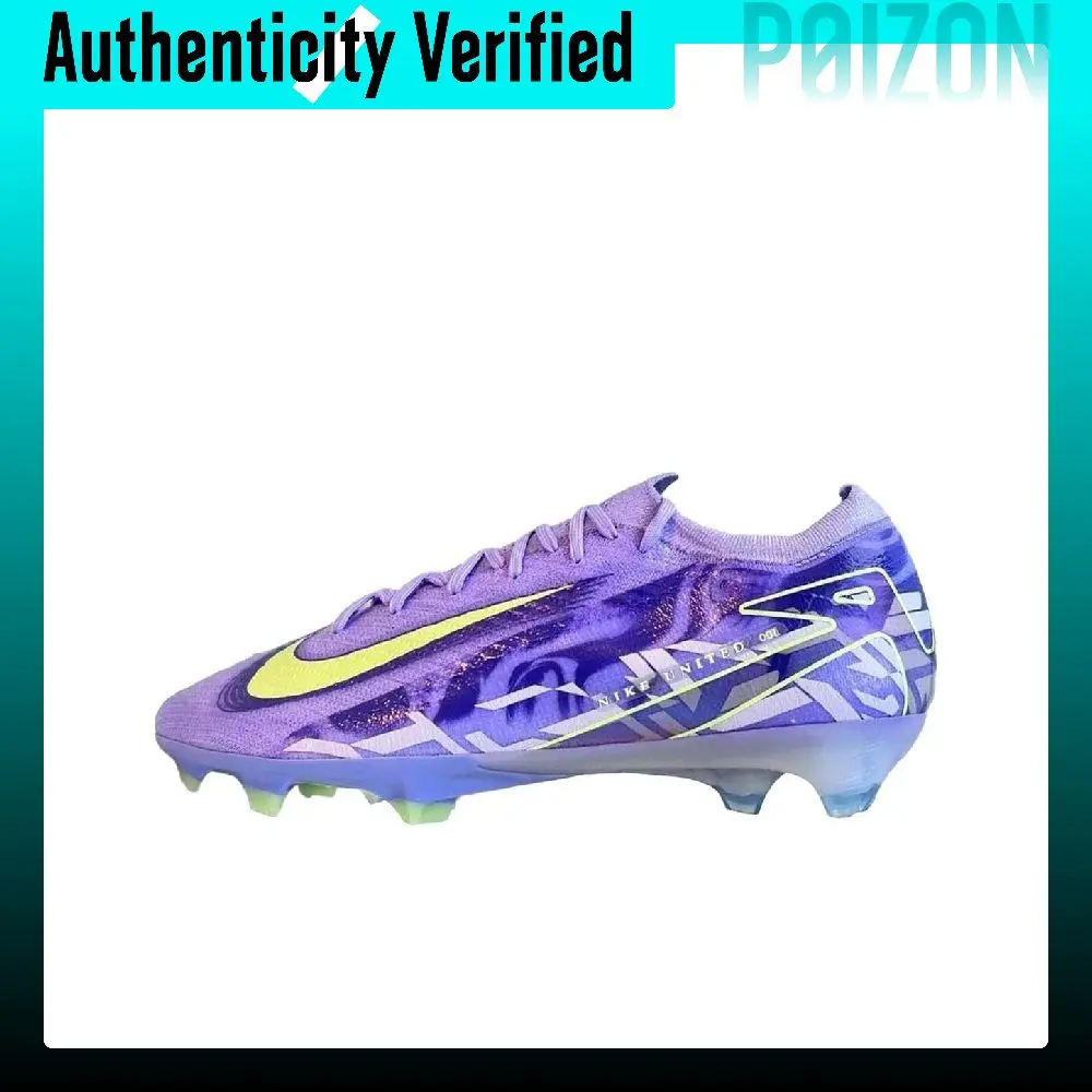 Nike Mercurial Vapor 16 FG Firm Ground Natural Grass Fabric Soccer Shoes Unisex Purple Green HF1605-500