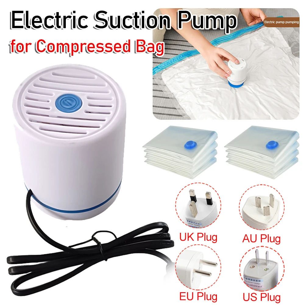 Mini Electric Pump Compressed Bag Inflatable Air Pump Space Saving Storage Organizer for Clothes Quilt USB Vacuum Sealer Machine