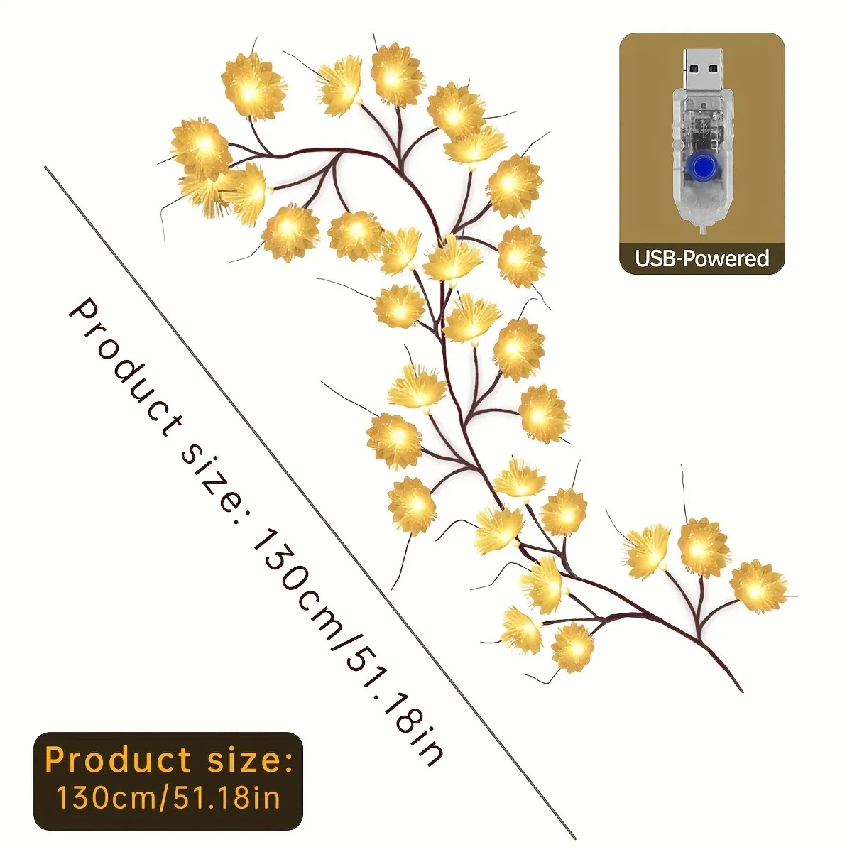 2/3 متر LED الألياف البصرية الجنية ضوء بطارية تعمل جارلاند عيد الميلاد الديكور حفلة السنة الجديدة ديكور الزهور الاصطناعية اكليل