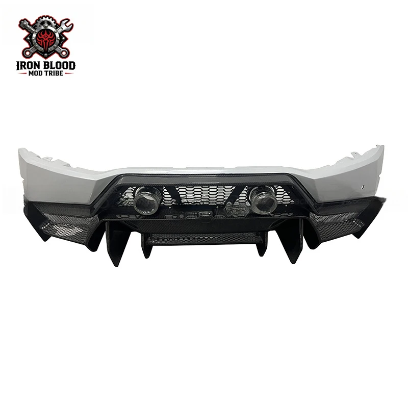 

Suitable for V Style Dry Partial Carbon Fiber Car Rear Bumper Lambo Huracan EVO 2014-2018
