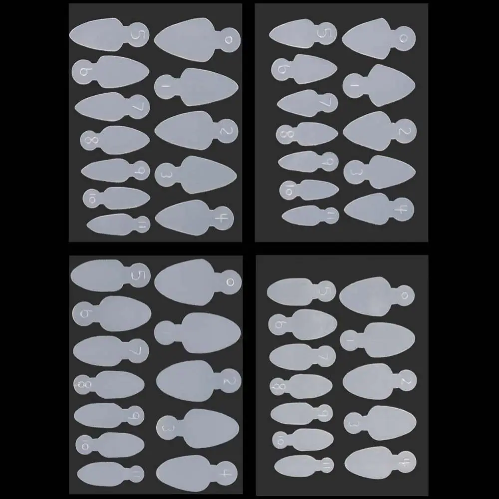 Puntas de poliéster línea francesa, calcomanías para uñas, almohadilla de molde de silicona, molde para uñas de Gel, Forma francesa, pegatina doble, molde para uñas