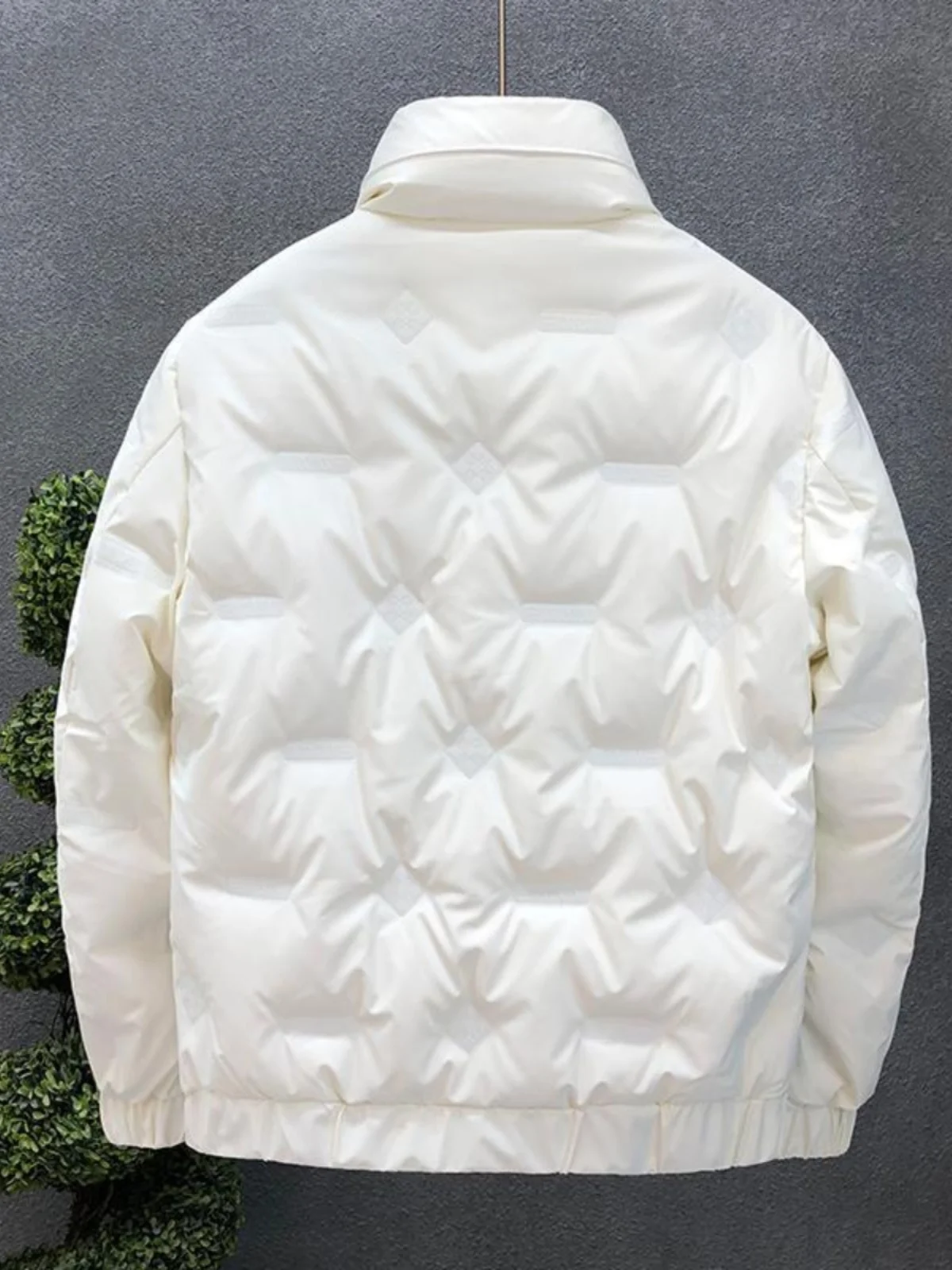 Ligero ort plumón para hombre Jaet Pure Bla blanco cuero PU acolchado calor a prueba de frío Faionable nuevo Sle Du down