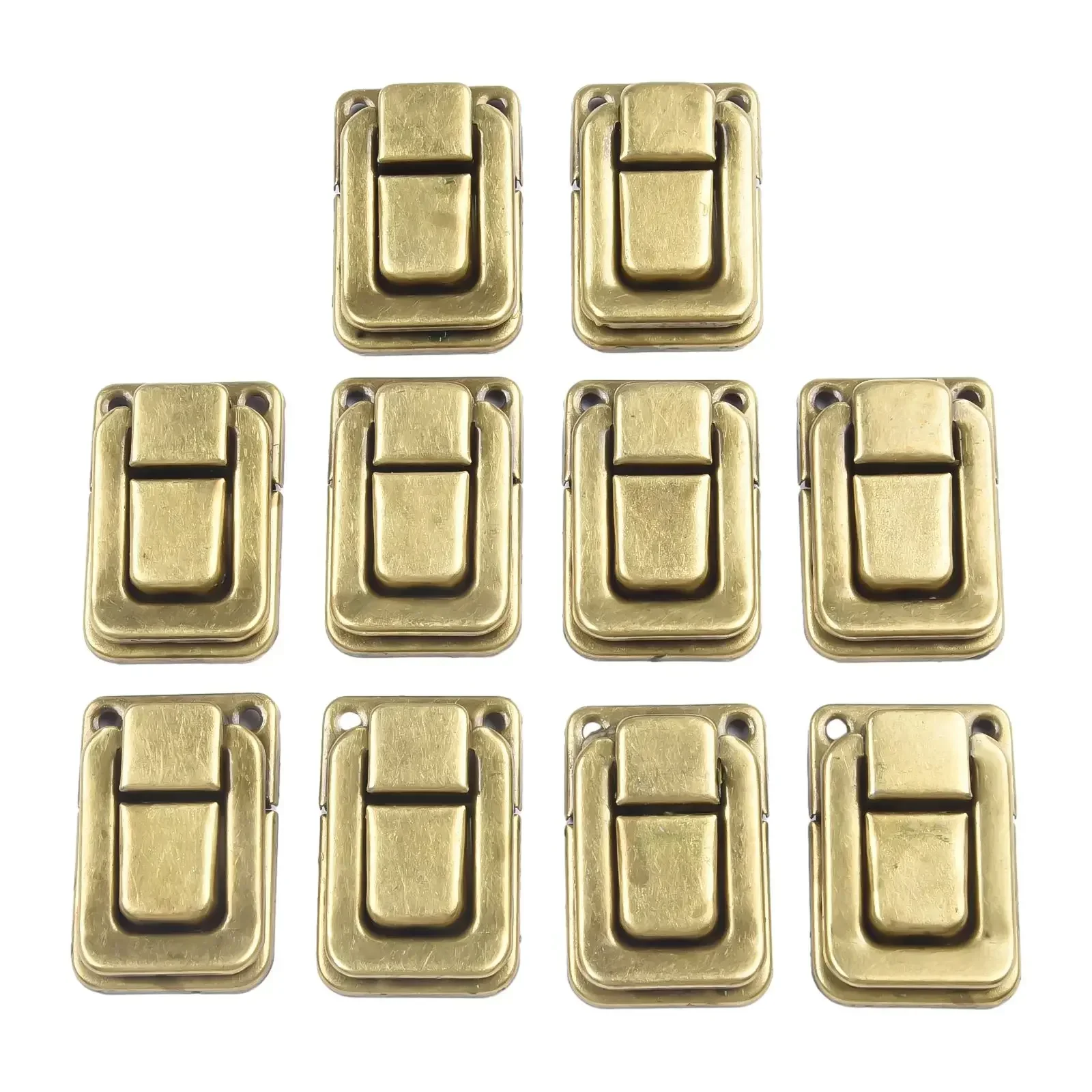 Iron Luggage Buckle 10 Count Vintage Horn Lock Antique Metal Lock Durable and Strong Perfect for Fancy Wooden and Jewelry Boxes