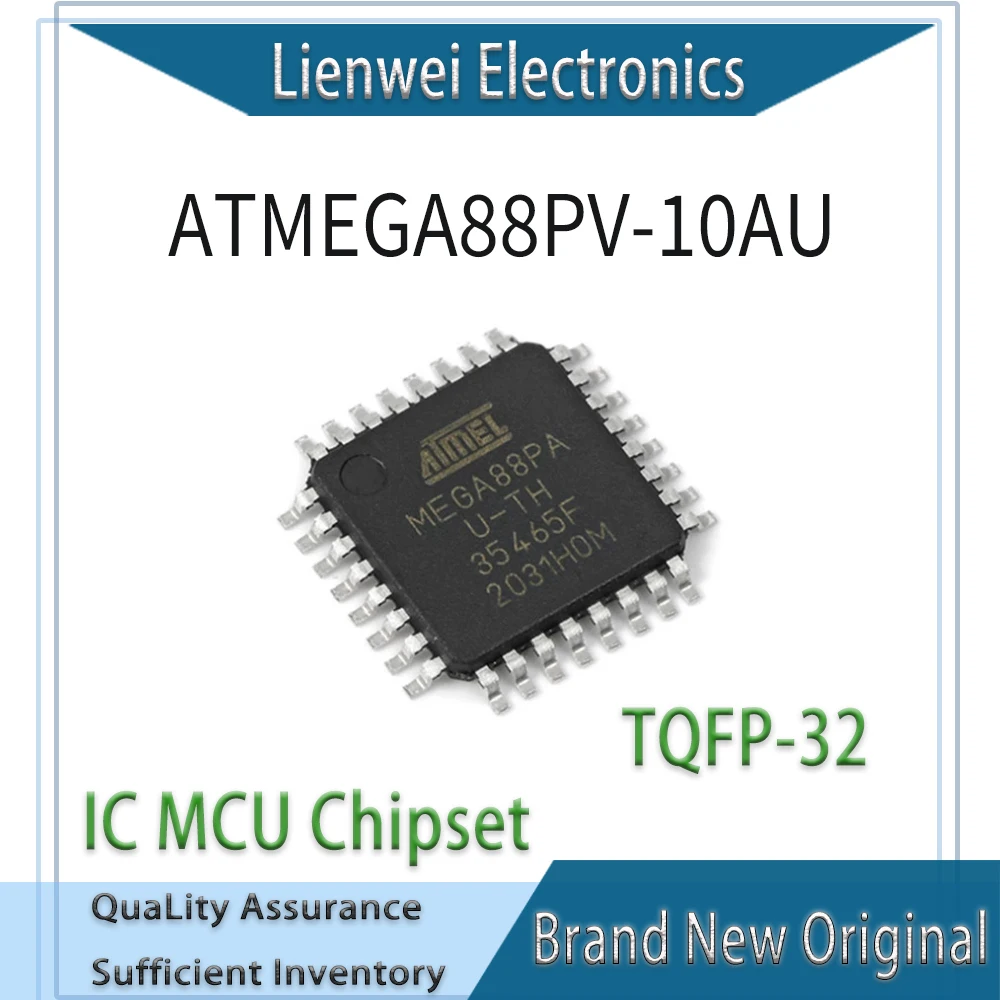 

100% New Original MEGA88PV ATMEGA88PV-10AU IC MCU Chipset TQFP-32