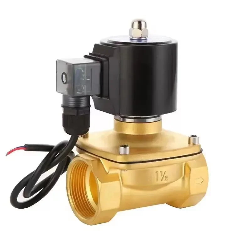 Electric Actuator Motorized 12 Volt 1/2 Inch AC DC Copper Coil 24v 220v air Steam Proportional Brass Solenoid Valve for Water