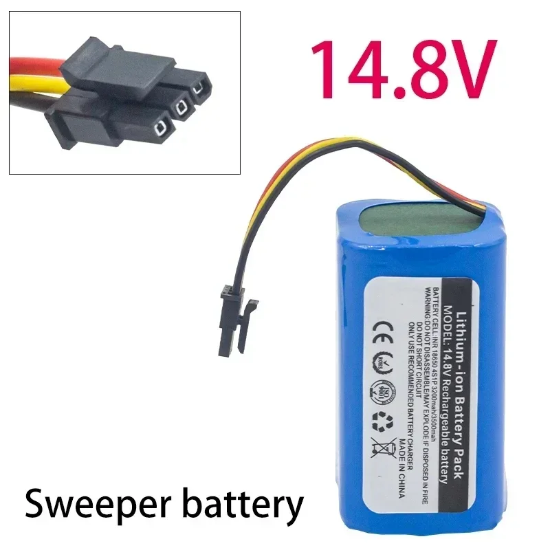 

14.8V 2600mAh Battery For Haier Robot Cleaner Battery BMS 4S Untuk For Haier TAB-T360W TAB-T510S Dropshipping lifepo4