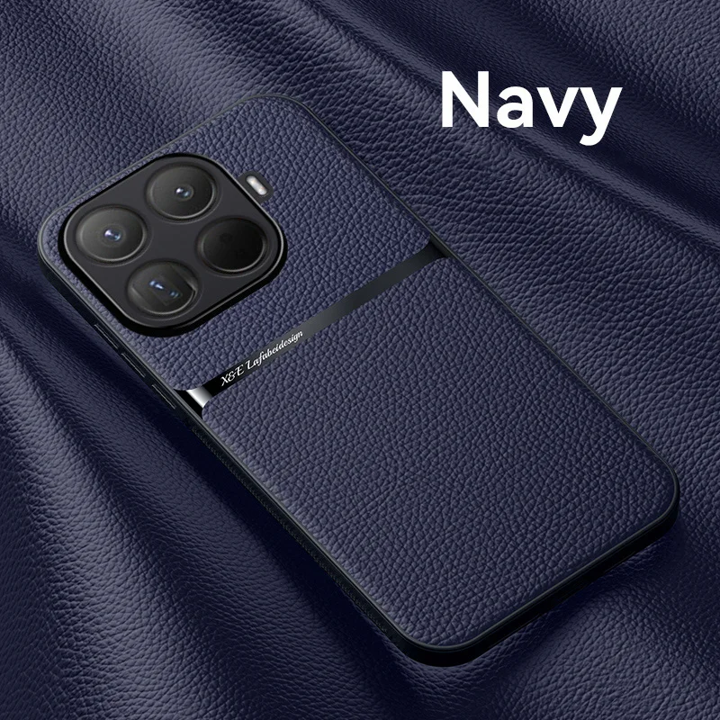 Skin Feel Protective Lichee Leather Phone Case for XIAOMI 17