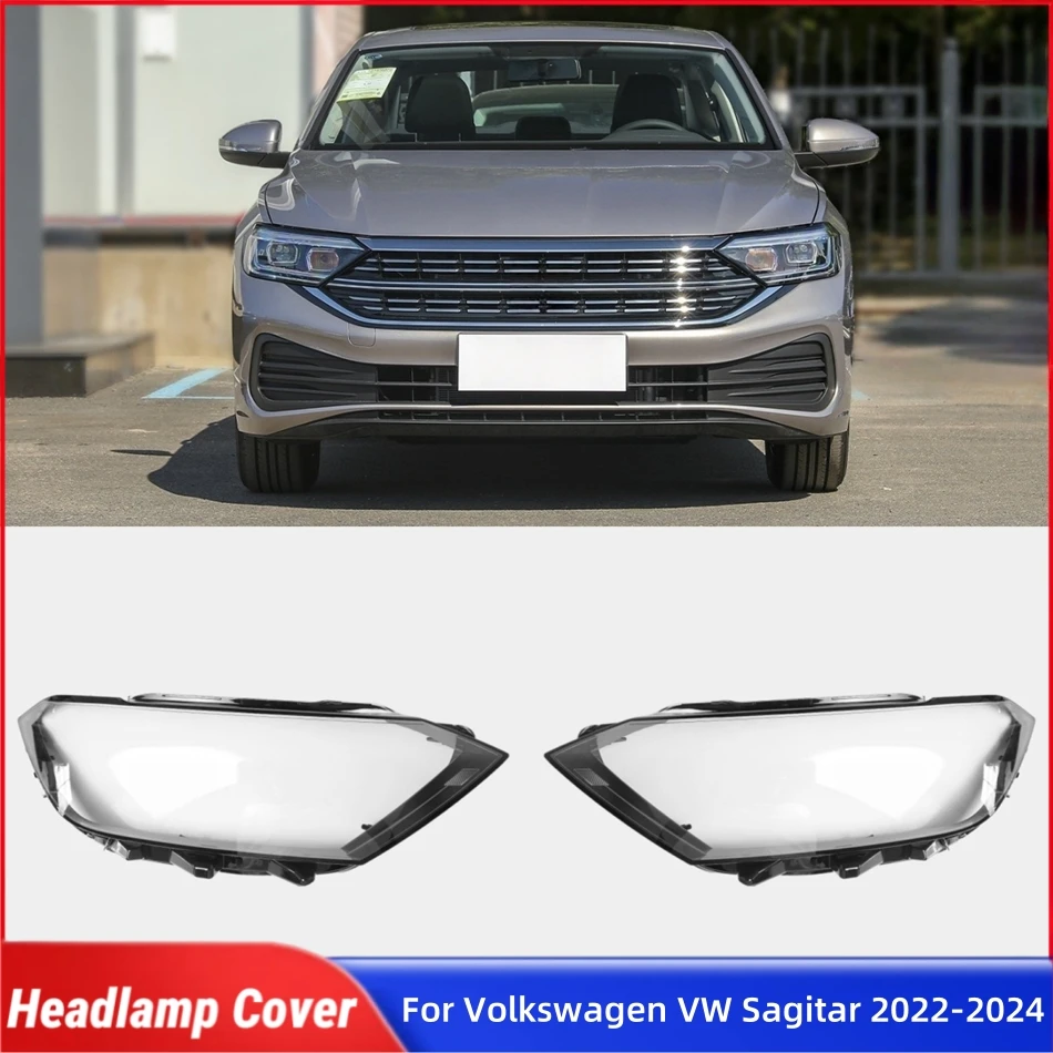 

Для Volkswagen VW Sagitar 2022 2023 2024, аксессуары, абажур, фара, стекло, передняя фара автомобиля, крышка объектива, корпус