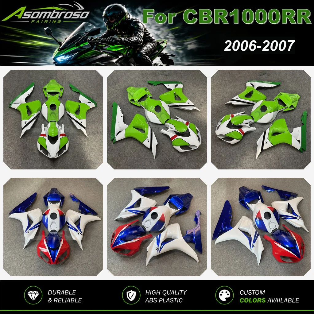Hochwertiges Komplettverkleidungsset für Honda CBR1000RR 2006 2007 Motorrad-Karosserieteile Rahmenschutz