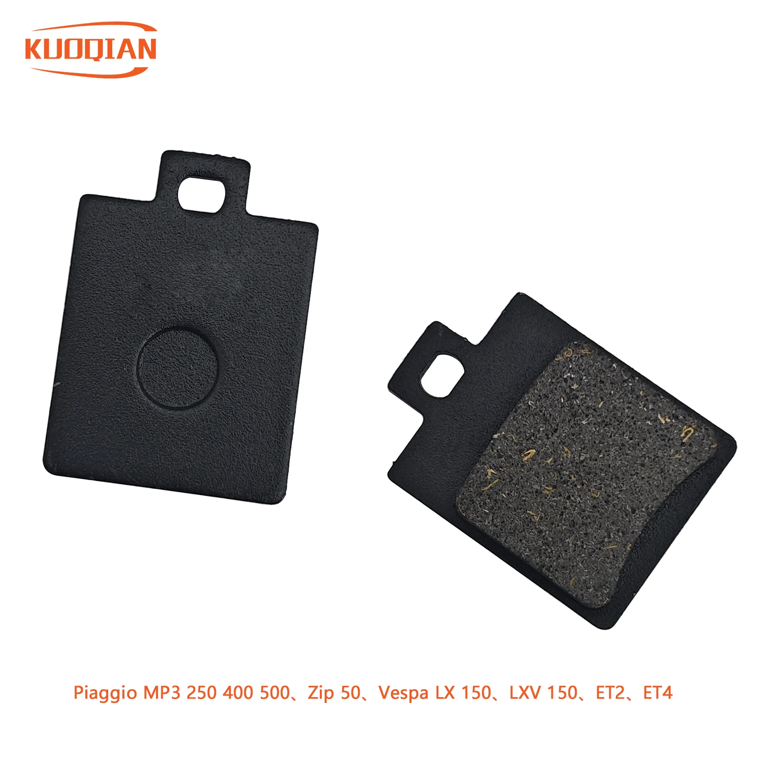 

Front brake pad square hole Piaggio MP3 250 400 500 Zip 50 Vespa LX 150 LXV 150 ET2 ET4