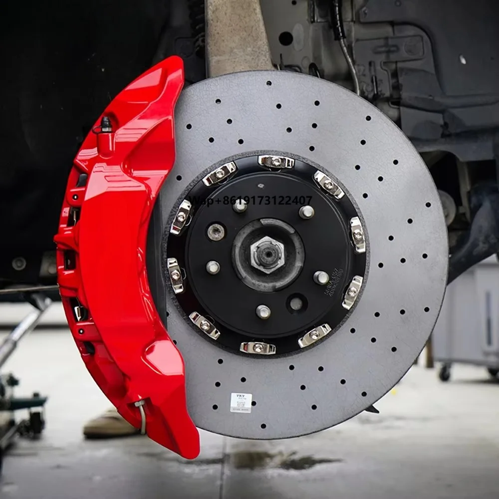 TEI SR10 Carbon Ceramic Brake Disc Option 10 Piston Split Forged Big Brake Kit for E53 E70 F15 G05 E71 F16 G06 G07 X5 X6 X7