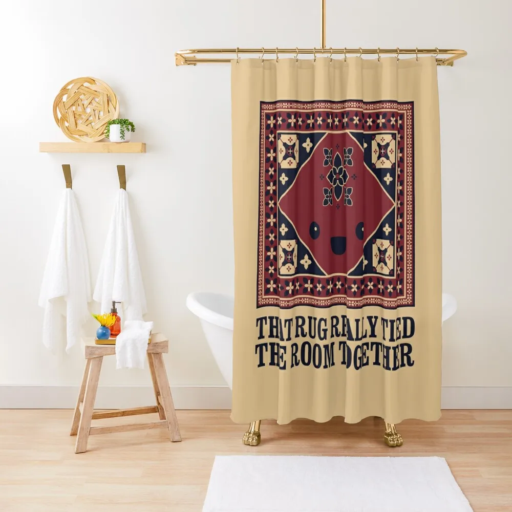 

The Big Lebowski - Rug - That Rug Really Tied The Room Together Shower Curtain Anime Bathroom Curtain