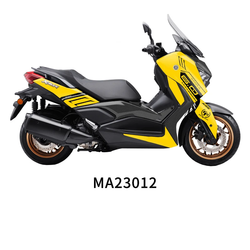 Motorcycle Stickers For Yamaha XMAX300 XMAX 300 2023- Holographic Body Fairing Decoration Sticker Tank Pad Protective Decals