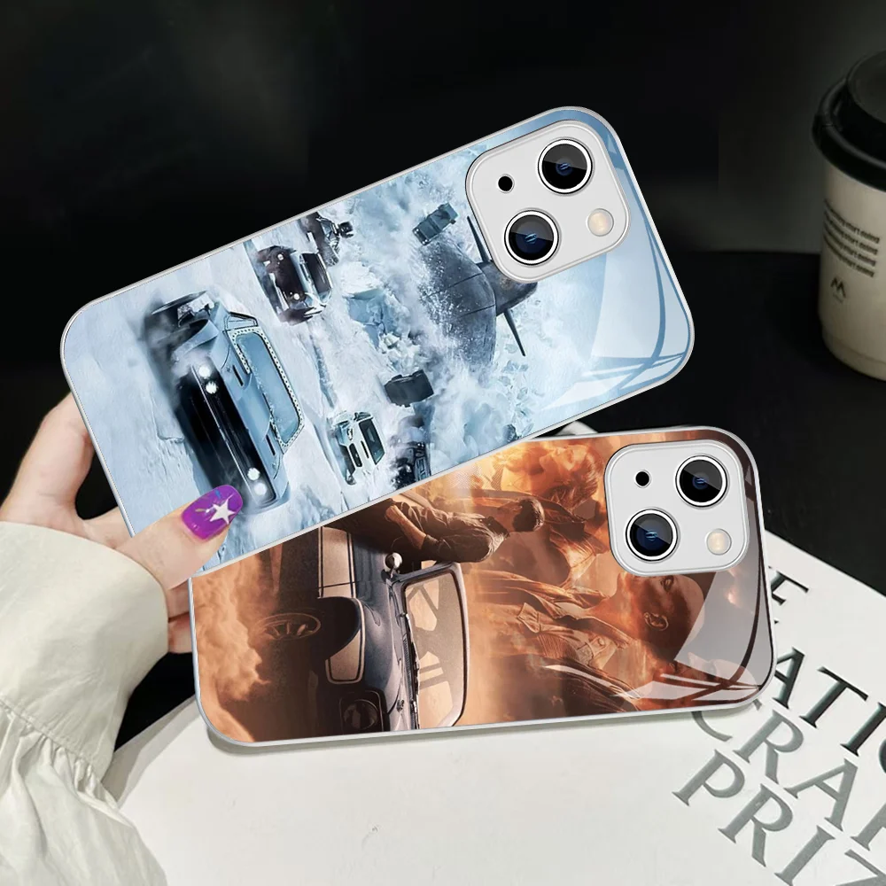 Movie F-Fast And F-Furious Phone Case Tempered Glass For Iphone 14 13 12 11 Pro Mini XS MAX 14Plus X XS XR Cover