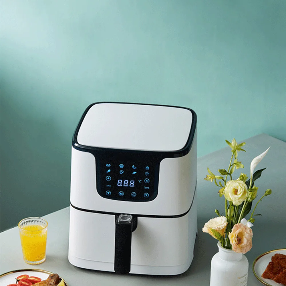 5.5L Oil Free Air Fryer Large Capacity Smart Household French Fries Frying Machine Automatic Electric Fryer