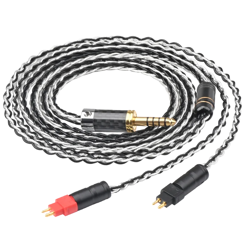 2.5mm 3.5mm XLR zrównoważony 8 rdzeń 7N OCC posrebrzane kabel do słuchawek dla Sennheiser HD580 HD600 HD650 HDxxx HD660S HD58x słuchawki