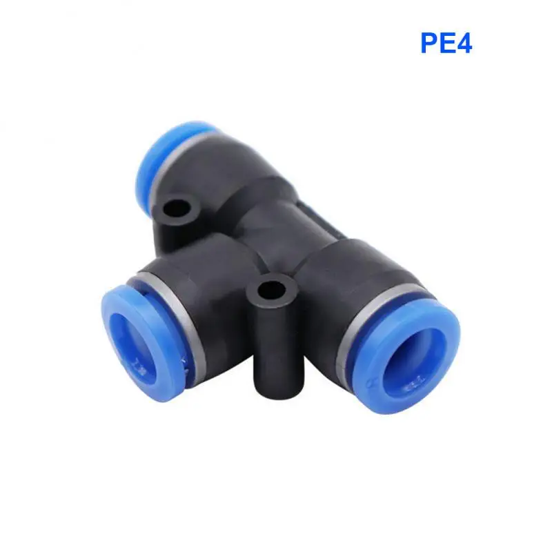 1-Pneumatic components pneumatic pipe quick coupling T-positive tee connector PE connector