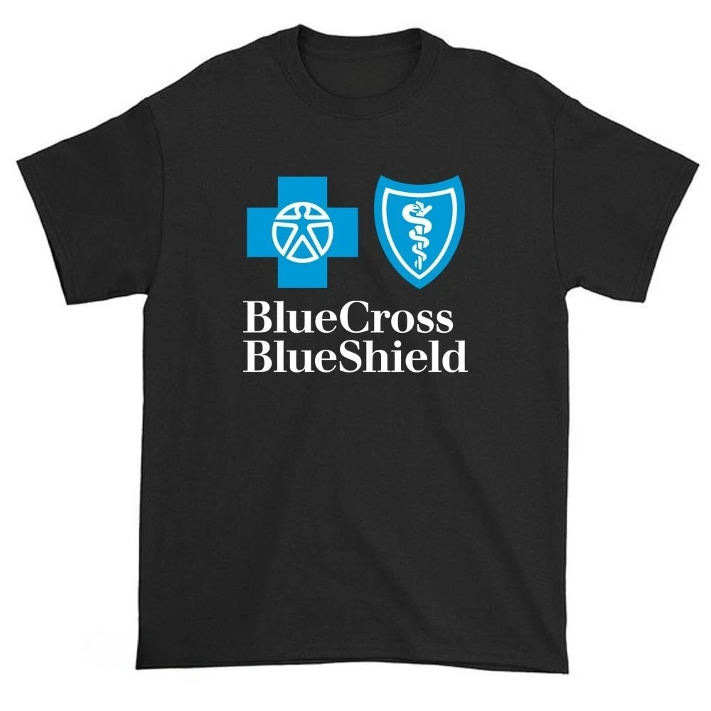 New Blue Cross Blue Shield Logo Men's Funny T-Shirt High-end Luxury Unisex Style Both of Men and Women