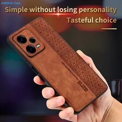 Redmi Note 12 PRO PLUS 5G 13 14 15 Phone Case Luxury PU Leather Clothes Skin Back Cover For XIAOMI Redmi Note12 PRO Funda Cases