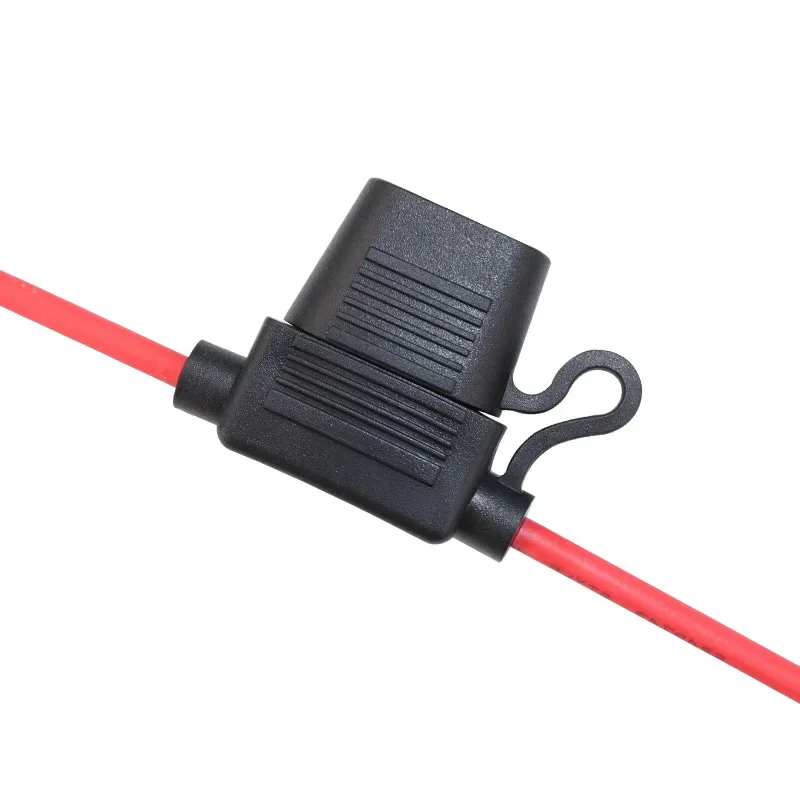 Waterproof Power Socket Small Blade Type Inline InLine Fuse Holders with 10A Fuse Auto Car Replacement Fuses Length 12AWG