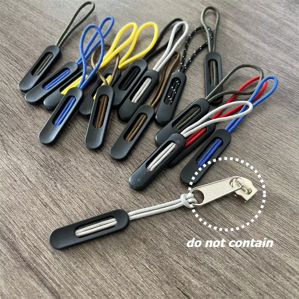 10Pcs Zipper Auxiliary Extension Easy Pull Rope Outdoor Camping Backpack Jacket Convenient Puller for Zipper Head