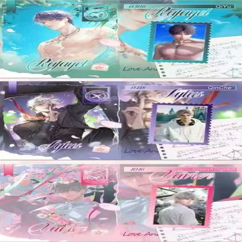 Wholesale Love and Deepspace Ribbon Greeting Cards Girls Collection Game Rare UR SR SP Character Gifts 