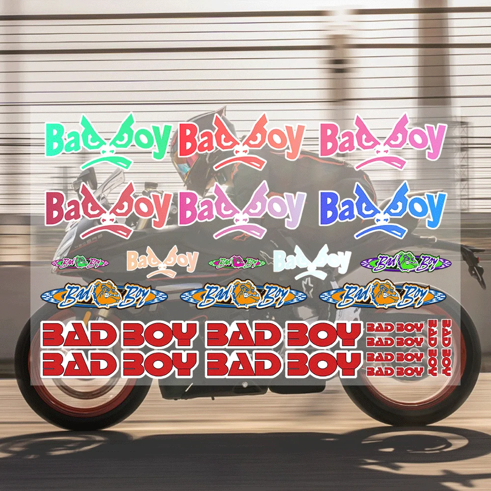 مجموعة ملصقات B-bad B-boy Mobil 1 ملصقات مطبوعة ومقطوعة عالية الجودة للدراجات النارية