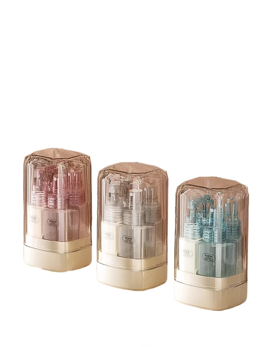 

Light luxury transparent 4-in-1 dispenser bottle is easy to carry on business trips