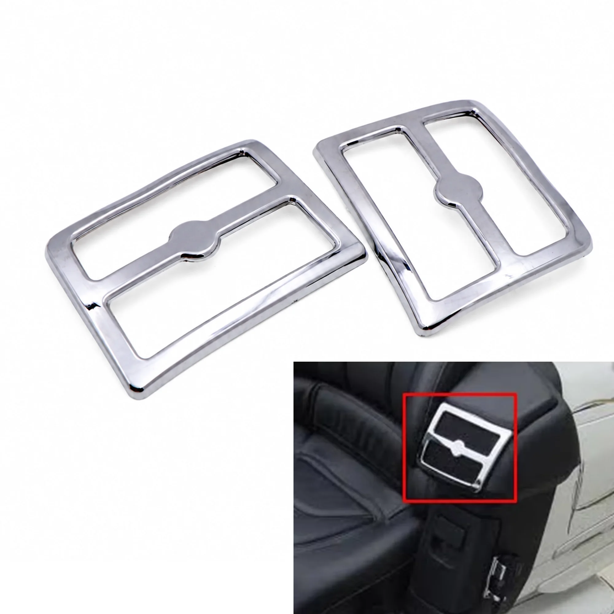 Motorcycle Chrome Rear Speaker Grilles Accents Decorative Cover for Honda Goldwing GL1800 GL 1800 2001-2011 Fairing Accessories
