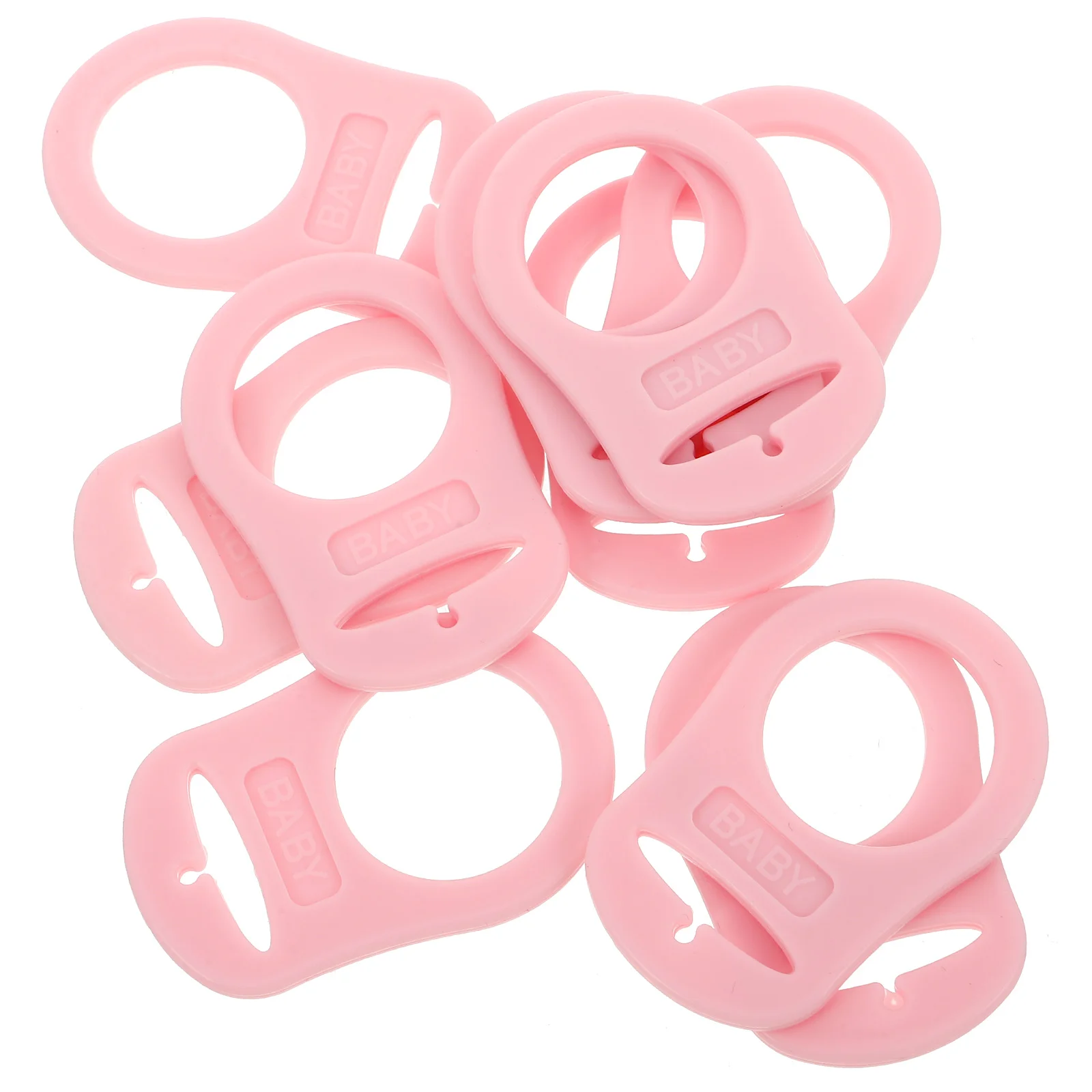 10-delige fopspenen jongen clip baby clips houder producten houders siliconen adapter ivoor