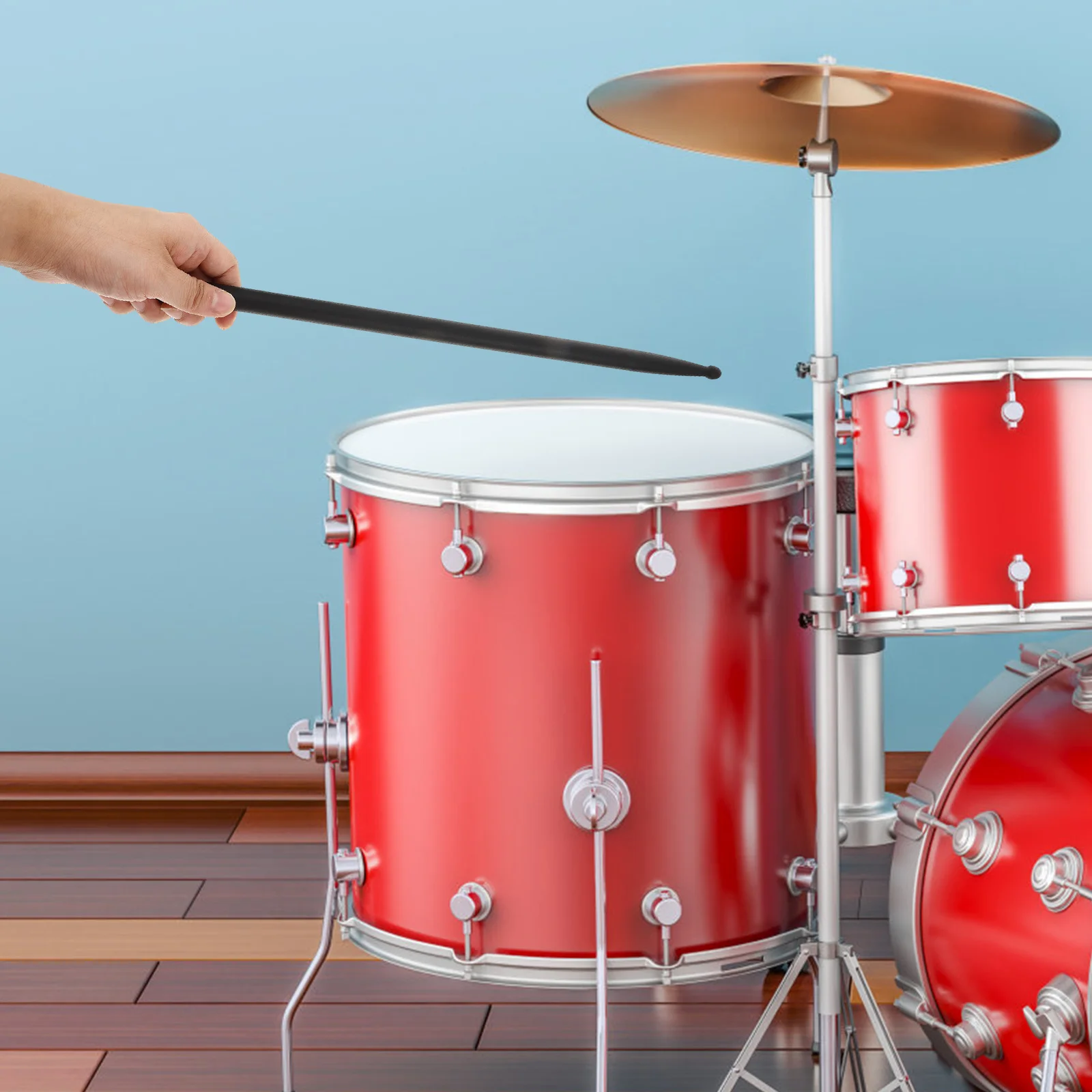 

4pcs Carbon Fiber Drumsticks Lightweight Reusable Percussion Sticks For Practice Performance Portable Sturdy Drum Sticks For