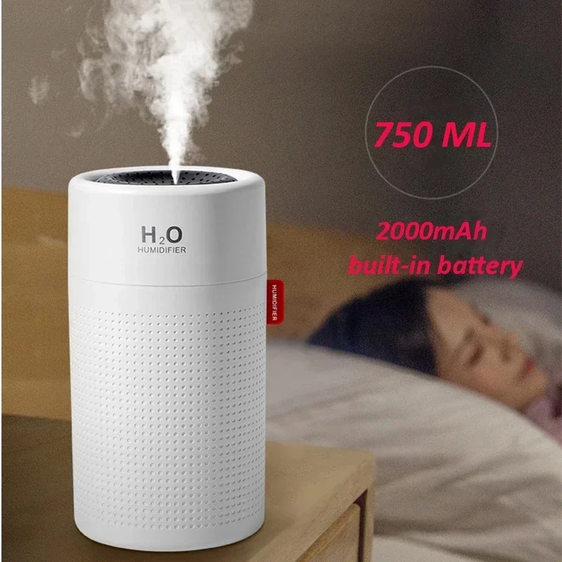 Zai Xiao humidificateur d'air sans fil USB diffuseur d'arôme Portable 2000mAh batterie humidificateur Rechargeable humidificateur d'air à ultrasons