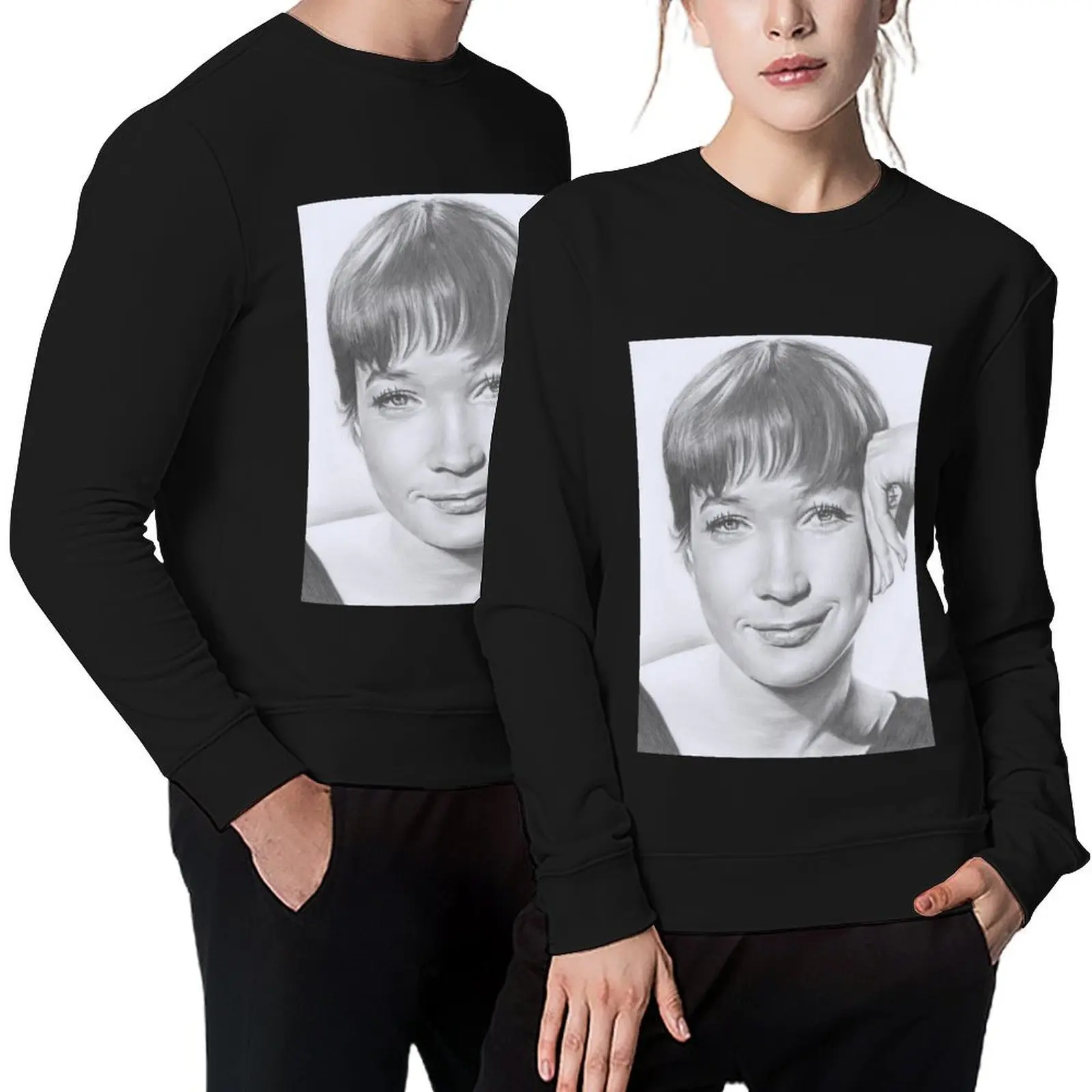 

Portrait of Shirley MacLaine Pullover men clothing men wear graphic t shirts men men's autumn clothes anime sweatshirt