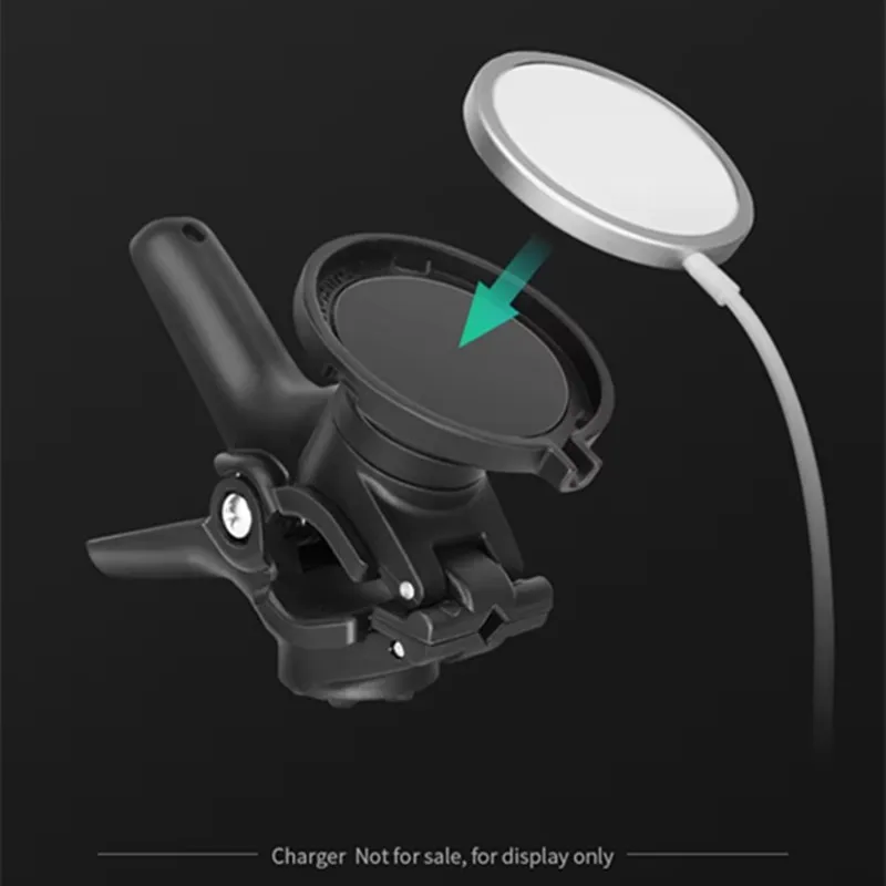 퀵 릴리스 360도 회전 덕 터프 클로 그립 데스크 클립 전동식 애플 15W 맥세이프 램 마운트용