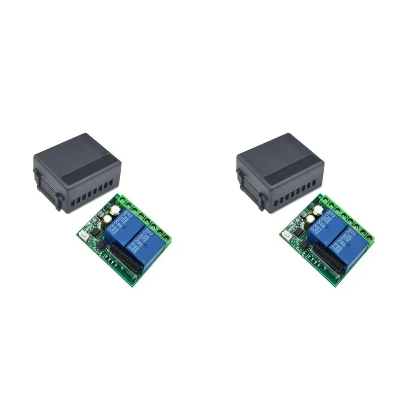 A99E-2X 5V 12V 24V 2 Channel Motor Control Switch Forward Reverse Telescopic Rod Wireless Remote Control Switch 433M