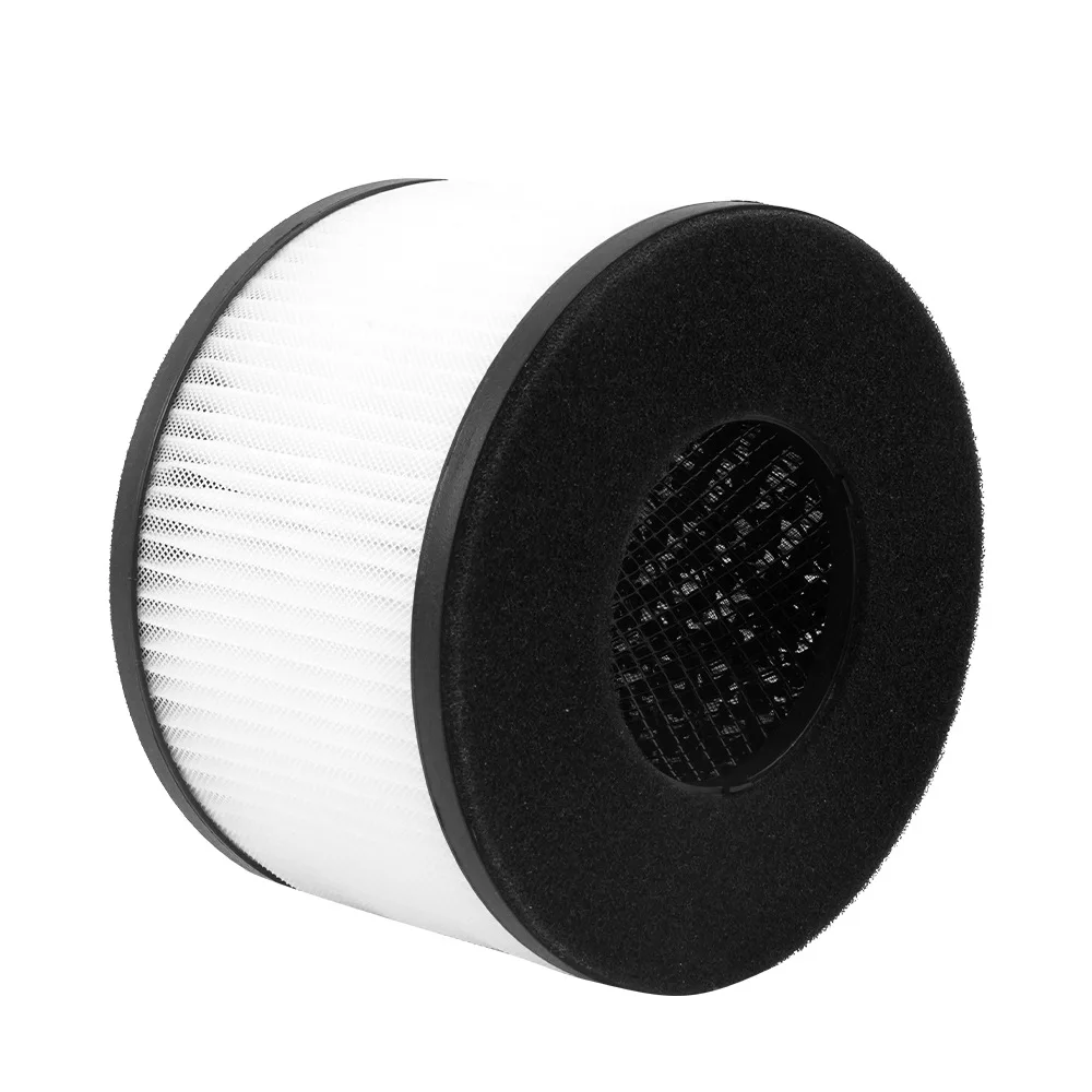 فلتر بديل PARTU BS-03 BS-01 - مجموعة HEPA الحقيقية + مجموعة الكربون المنشط للغبار والدخان وشعر الحيوانات الأليفة