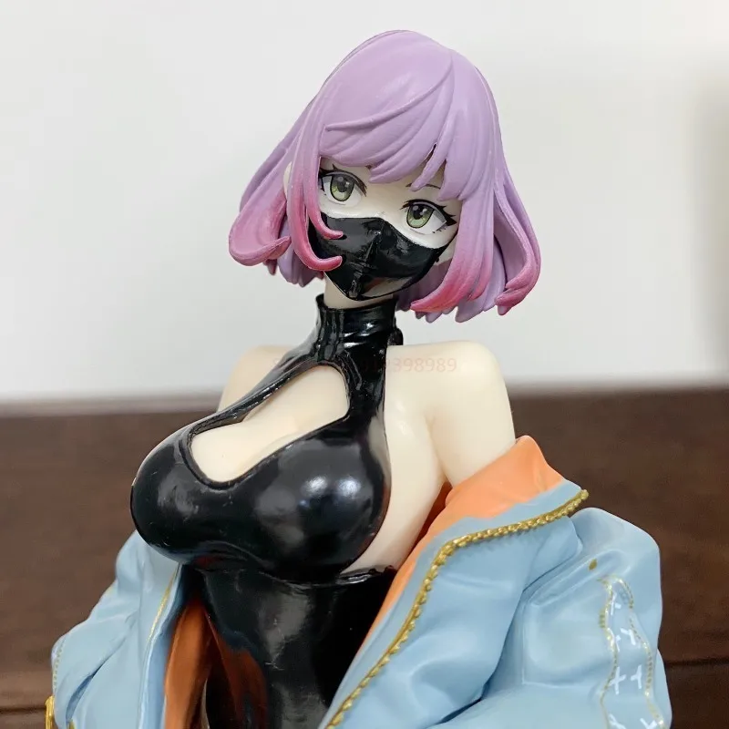 24cm Astrum Design Luna illustration by YD Anime Figure Sexy Black Pink Mask Girl Action Figure PVC Collectible Model Doll Toys