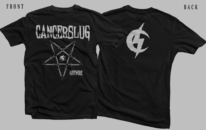 New D T G prited T-shirt CANCERSLUG - ROOTWORK tee size S,M,L,XL,2-3-4-5XL