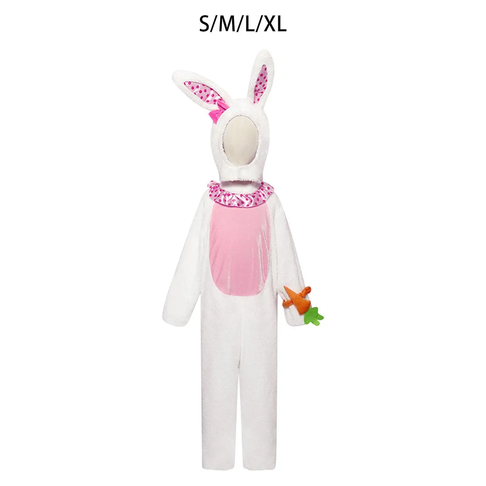 Kids Bunny Costume Lightweight Dress up Novelty Gifts with Hats Outfit for Carnival Holiday Birthday Festival Stage Performance