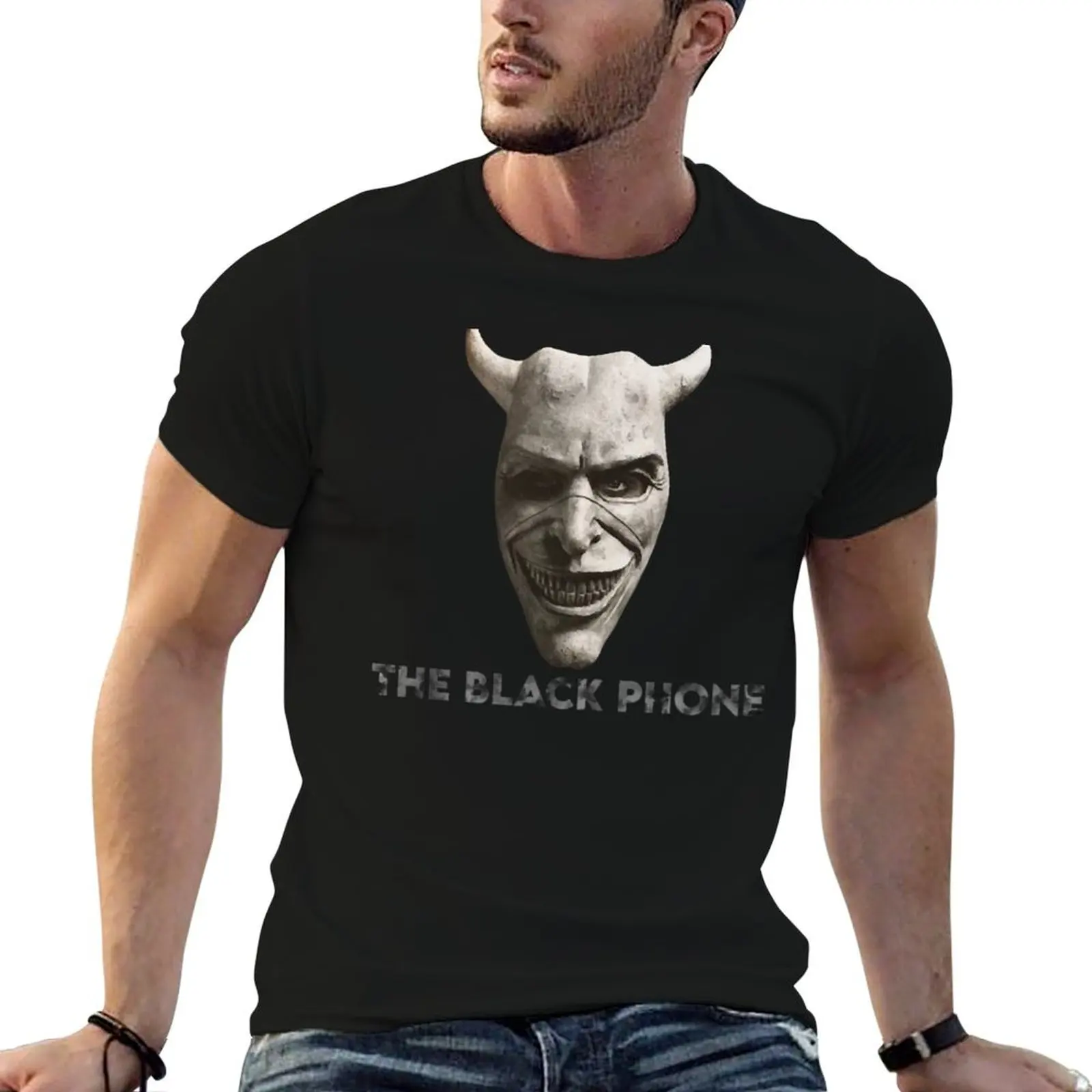

The black phone mask T-Shirt man t shirt luxury t shirts for man graphic tees t shirts for man slim fit T-Shirt