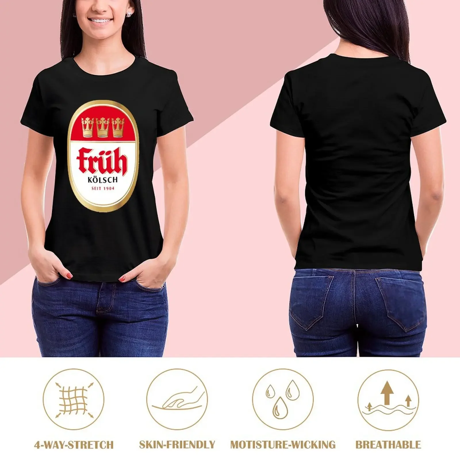 Früh K?lsch beer brewery local beer! T-Shirt funnys kawaii clothes customizeds Female clothing designer clothes Women luxury