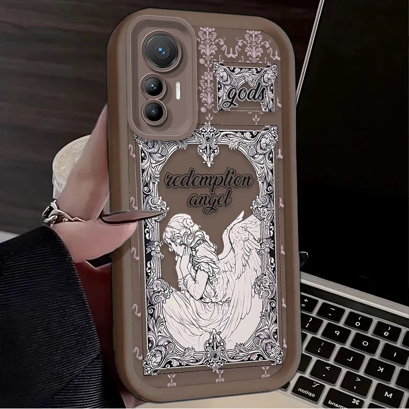 Retro Cupid Angel Silicone Case for Xiaomi POCO X6 X5 X4 GT X3 NFC F3 F4 F5 F6 M6 Pro 4G M5S C65 13T 12T 11T 13 12 11 Lite 5G NE