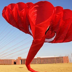 5.2M Soft Elephant Kite Inflatable 9-hole Nylon Kite Outdoor Easy To Fly and Tear Resistant Professional Kites Cometa Gigante